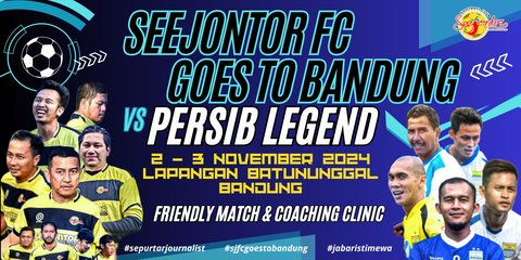 Komunitas Sepakbola Jurnalis Seejontor FC Akan Jalani Laga Persahabatan Lawan Persib Legend di Bandung