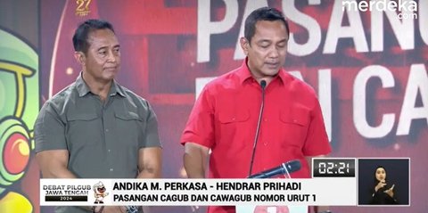 Debat, Andika Targetkan Pertumbuhan Ekonomi Jateng Hingga 6,5% & Kemiskinan Ekstrem 0%