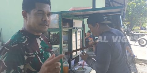 ⁠Tukang Bakso Masuk Markas TNI Dicurigai Intel Menyamar, Gara garanya Pakai Tas Selempang Kecil