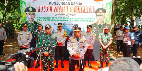 Kapolri dan Panglima TNI Tinjau Kesiapan Program Ketahanan Pangan di Jawa Tengah