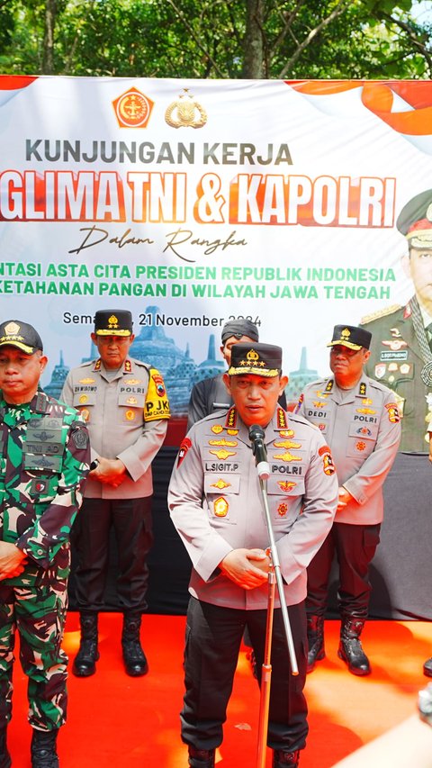 Kapolri dan Panglima TNI Tinjau Kesiapan Program Ketahanan Pangan di Jawa Tengah