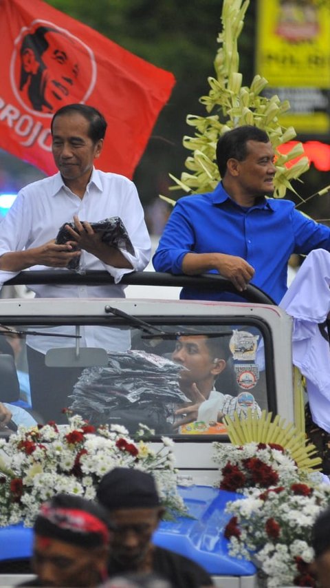 Jokowi Bersama Ahmad Luthfi-Taj Yasin Pawai Keliling Kota Klaten dan Karanganyar