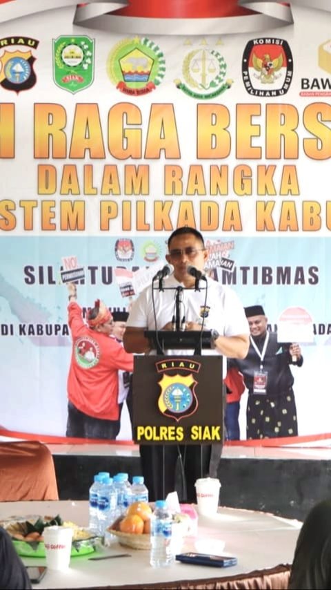 Pilkada Siak, Polisi Minta Semua Paslon Pegang Komitmen Jaga keamanan dan Ketertiban