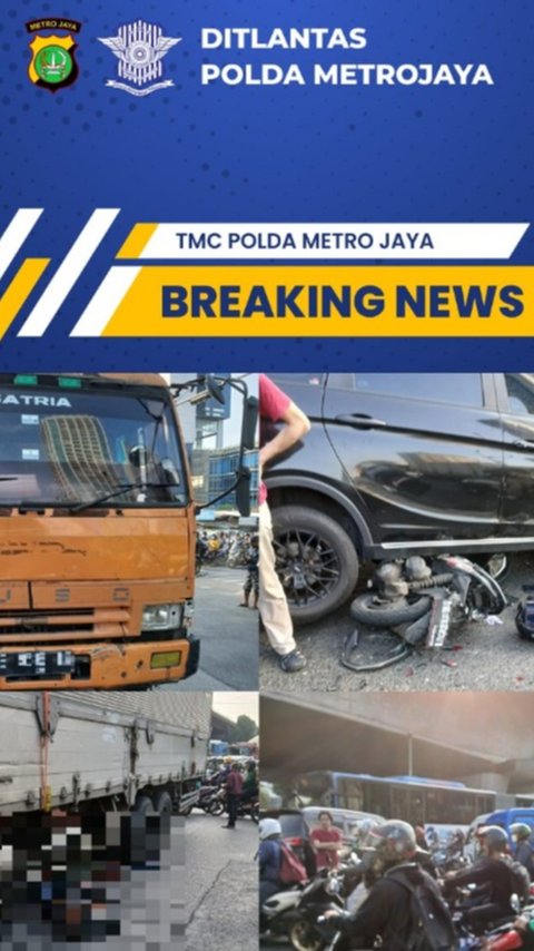 Update Truk Tronton Tabrak Pemotor di Perempatan Slipi: Satu Tewas, Tiga Luka Berat, Satu Luka Ringan