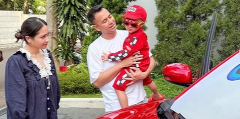 Penampakan Keren Mobil Lightning McQueen Rayyanza Hadiah dari Raffi Ahmad di Ultah Ke-3, Cipung Auto Happy