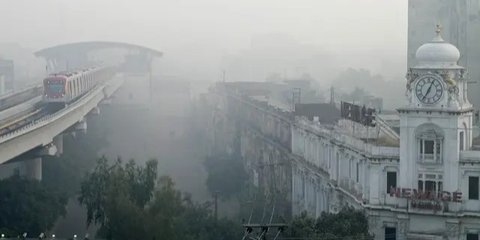 FOTO: Penampakan Polusi Terburuk Sepanjang Sejarah Selimuti Lahore Pakistan, Sekolah-Sekolah Terpaksa Ditutup