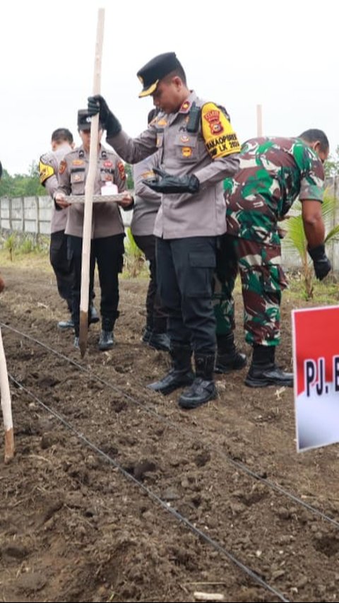 Dukung Asta Cita Prabowo, Lahan Milik Polres Kampar Disulap Jadi Lokasi Ketahanan Pangan