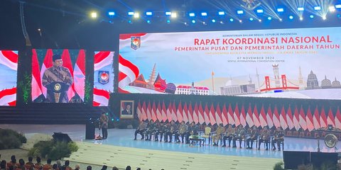 Hadiri Rakornas Pempus dan Pemda 2024, Prabowo: Momen Sangat Strategik