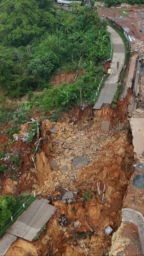 Fakta-Fakta Jalan di Tangerang Longsor 500 Meter, Ternyata Ini Penyebabnya