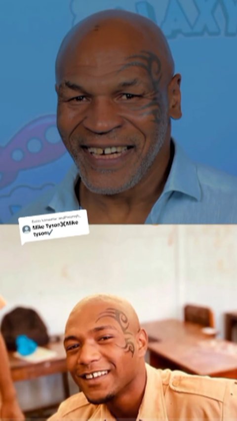 Aneh tapi Nyata, Siswa Ini Mirip Petinju Mike Tyson Bikin Heboh Satu Kelas