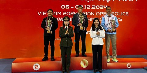 Tim Garuda Bhayangkara Presisi Juara Umum ke-2 dalam Ajang Taekwondo Polisi Terbuka di Vietnam