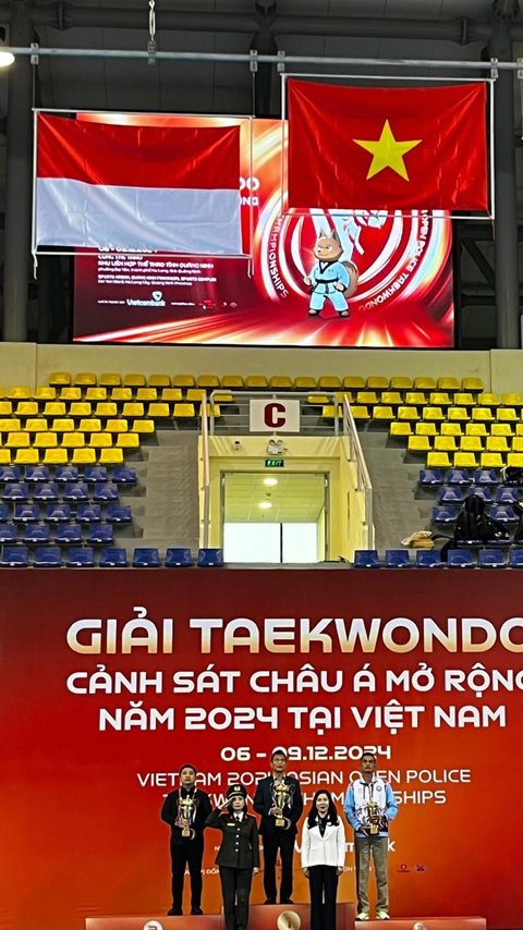 Tim Garuda Bhayangkara Presisi Juara Umum ke-2 dalam Ajang Taekwondo Polisi Terbuka di Vietnam