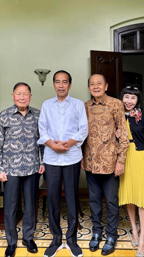 Jokowi Bertemu Taipan Pendiri Lippo Group di Solo