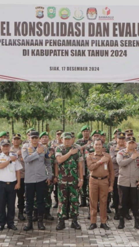 Pengamanan Pilkada Siak Jadi Role Model di Riau, Polri dan TNI Gelar Evaluasi