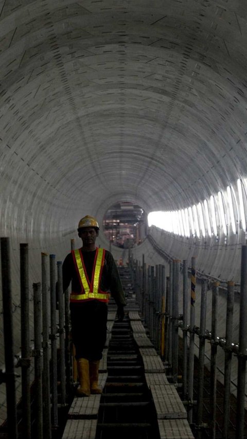 FOTO: Penampakan Terkini Terowongan Bawah Tanah MRT Jakarta di Kawasan Kota Tua