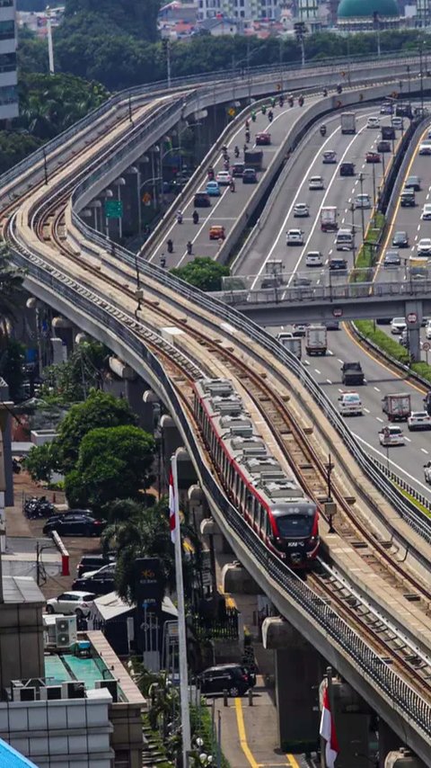 Pembangunan LRT Jakarta Fase 1B Velodrome-Manggarai Capai 39,83 Persen