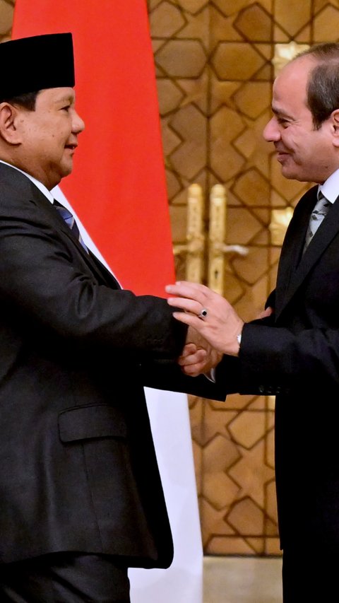 Bertemu Presiden Mesir, Prabowo Bahas Penguatan Kerja Sama Bilateral hingga Perdamaian Timur Tengah