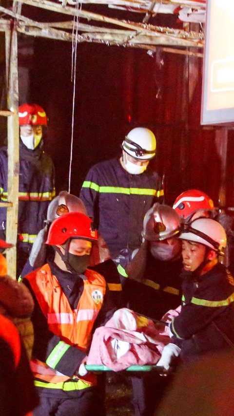 FOTO: Tragedi Maut Bar Karaoke Vietnam, 11 Orang Tewas Terpanggang Akibat Kebakaran yang Diduga Disengaja