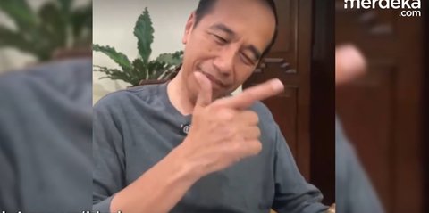 VIDEO: Aksi Jokowi Bergoyang Ikut Video Reaction Emak-Emak 