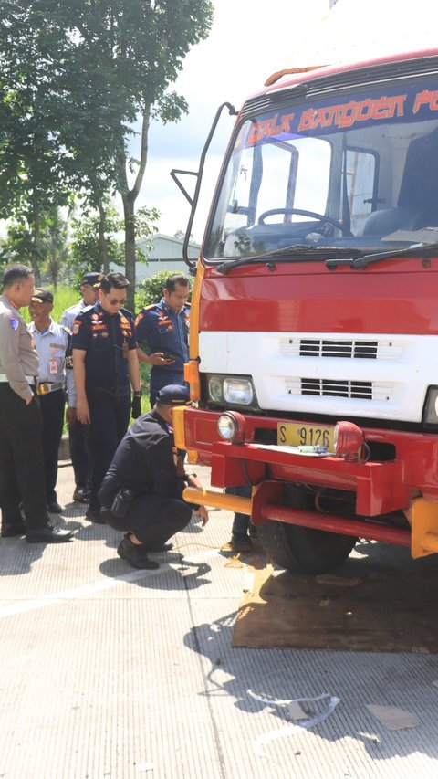 Kecelakaan Tol Pandaan Malang, Polisi: Rem Tangan dan Ban Truk Sudah Diganjal