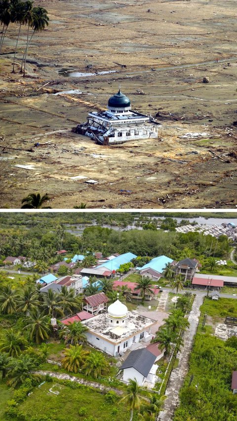 FOTO: 20 Tahun Tsunami Aceh, Beginilah Kondisi Terkini Tempat-Tempat yang Dulu Dihantam Ombak Puluhan Meter