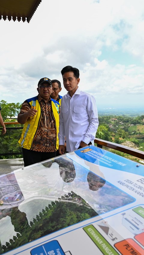 Tinjau Proyek Bendungan Jlantah di Karanganyar, Gibran Harap Pembangunan Tepat Waktu