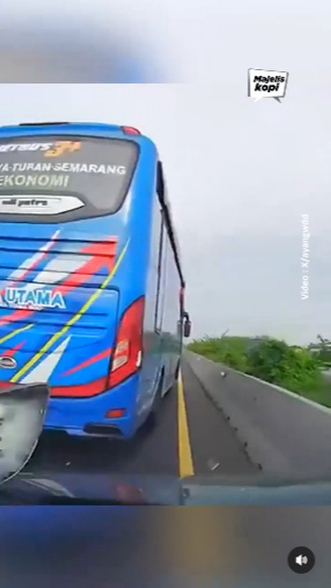 Detik-Detik Mengerikan Bus Po Jaya Utama Potong Jalur lalu Serempet Mobil di Tol, Kolam Komentar Medsos Perusahaan Langsung Dikunci