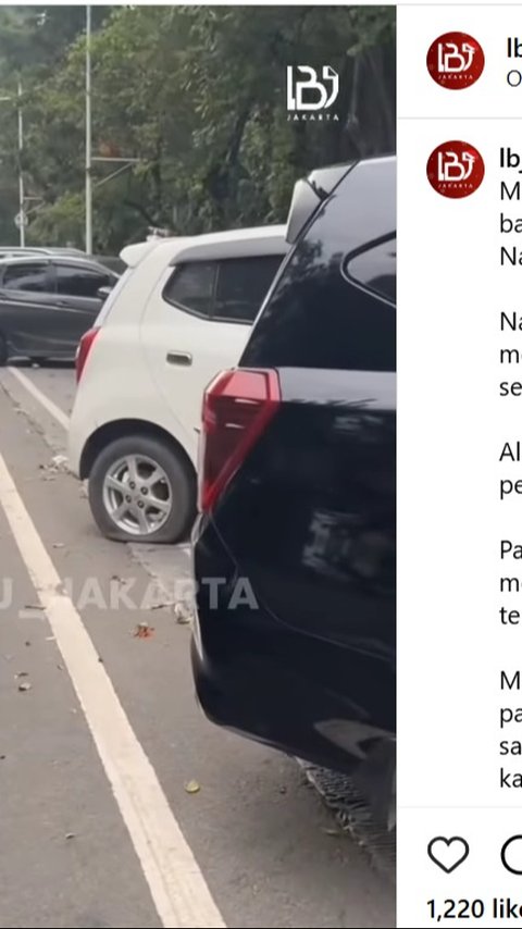 Viral Puluhan Ban Mobil Parkir di Sekitar Monas Kempes, Dishub Jakpus Buka Suara