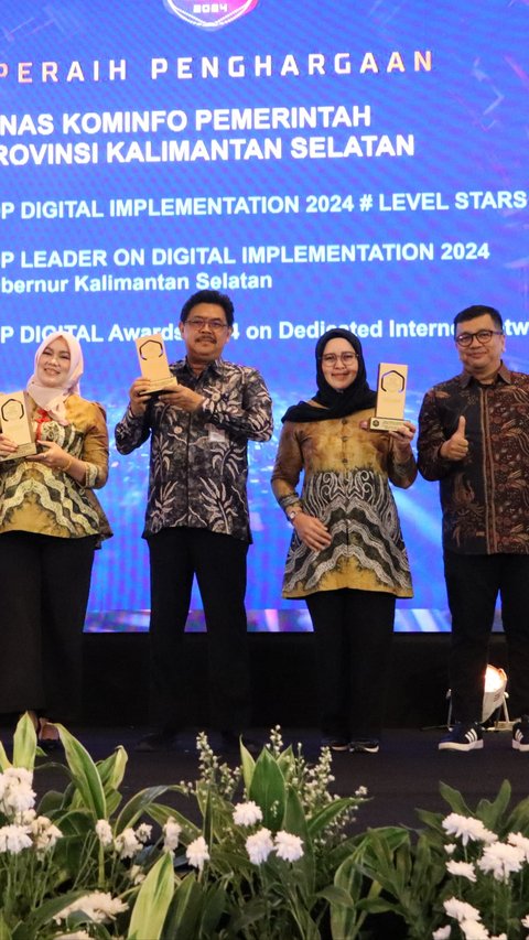 Plt Gubernur Kalsel Mendapatkan Penghargaan Top Leader on Digital Implementation