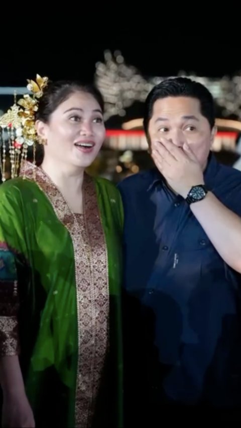 Momen Erick Thohir Unggah Foto Mesra dengan Sang Istri ‘Waktu Indonesia Bucin’