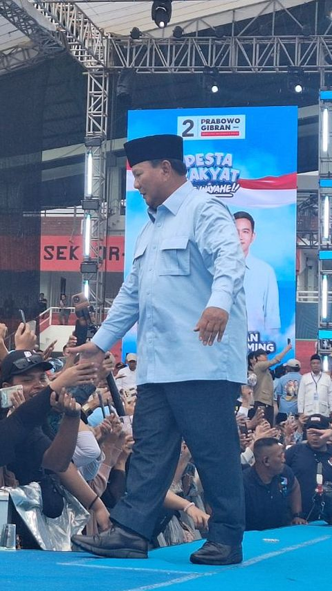 Prabowo saat Kampanye Akbar di GBK: Kalian Mau Lihat Pak Gemoy Joget?