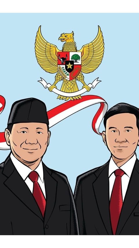 Superior Results of the Quick Count Presidential Election, Prabowo-Gibran Upload a Picture of Wearing Suits