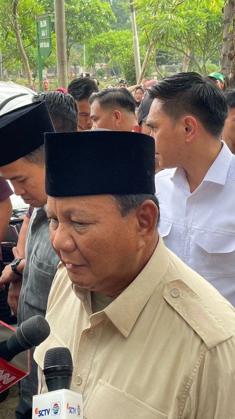Respons Prabowo Ditanya Soal Pertemuan dengan Jokowi di Tengah Quick Count Pilpres 2024