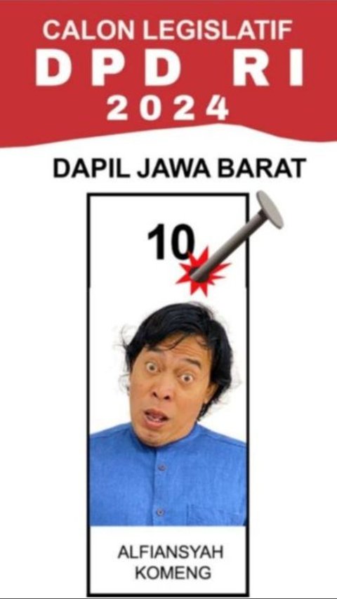 Jadi Anggota DPD, Ini Tugas Komeng Jika Terpilih Wakili Jawa Barat di Senayan