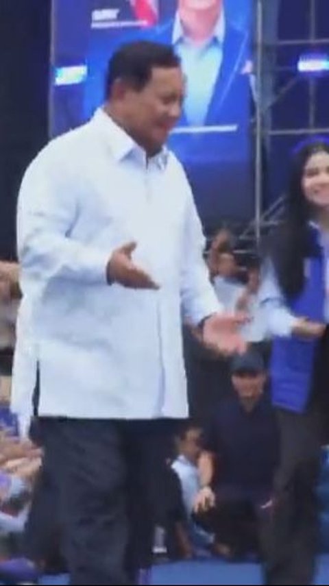 VIDEO: Prabowo Joget Gemoy Bareng 2 Mantu Cantik Presiden di Kampanye Demokrat