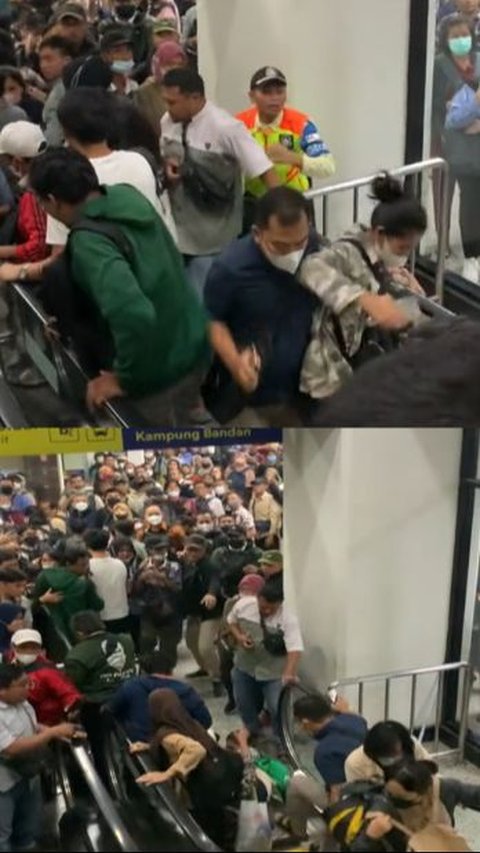 Momen Eskalator di Stasiun Manggarai Tiba-Tiba Berbalik Arah, Pengguna Panik hingga Terjatuh
