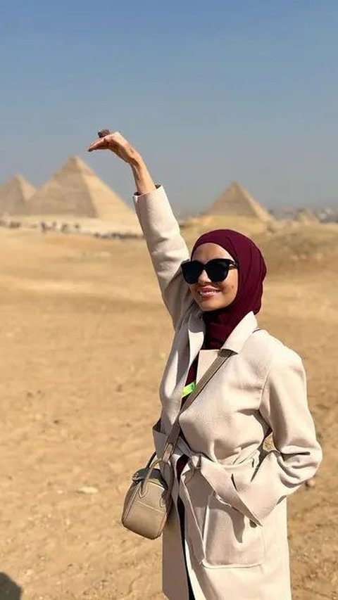 Deretan Potret Meisya Siregar di Mesir, Mengabadikan Momen di Bangunan Bersejarah Penuh Misteri di Bumi