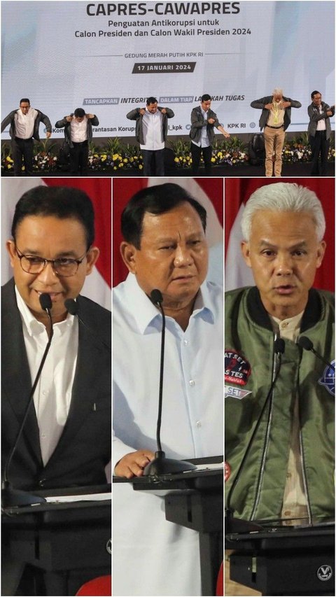 Real Count KPU Data Masuk 75,26%: Anies 24,06%, Prabowo 58,89%, Ganjar 17,05%
