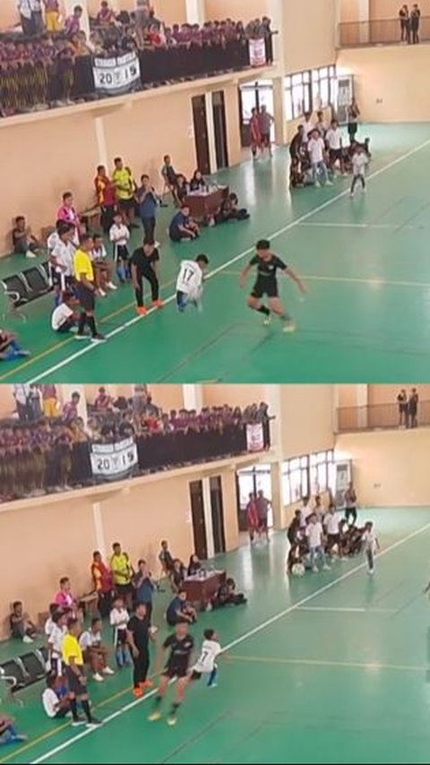 Lakukan Rainbow Flick untuk Lewati Lawan, Aksi Bocah saat Main Futsal Ini Jadi Sorotan