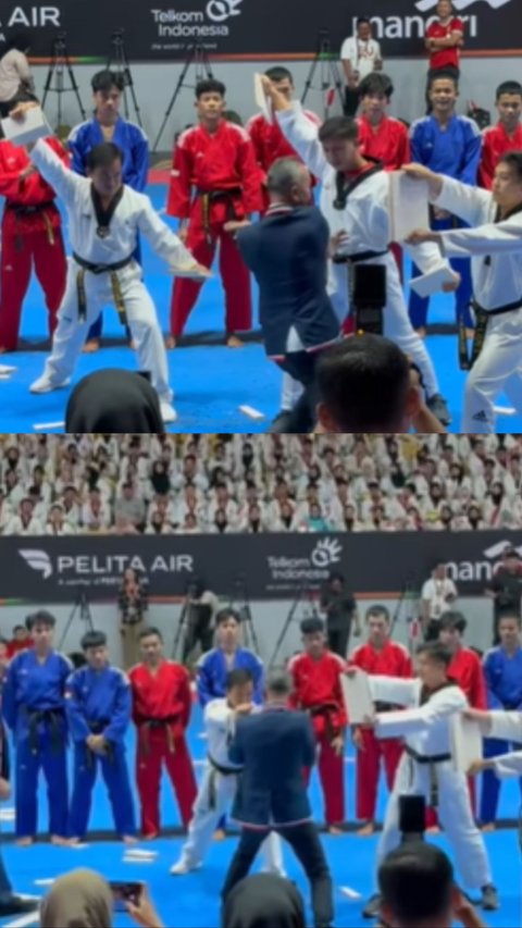 Aksi Keren Jenderal TNI Keluarkan Jurus Taekwondo, Bikin Kagum Semua Bersorak