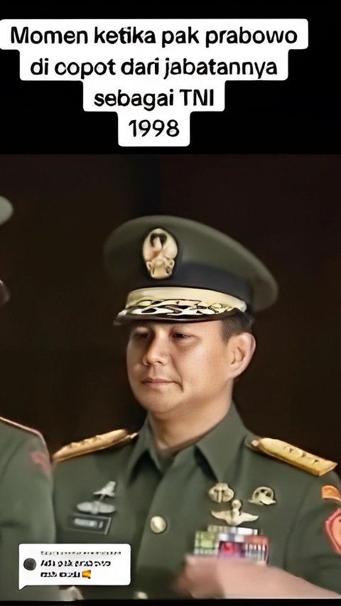 Kini Jadi Jenderal Bintang 4, Begini Detik-Detik Prabowo Dicopot dari TNI Tahun 1998