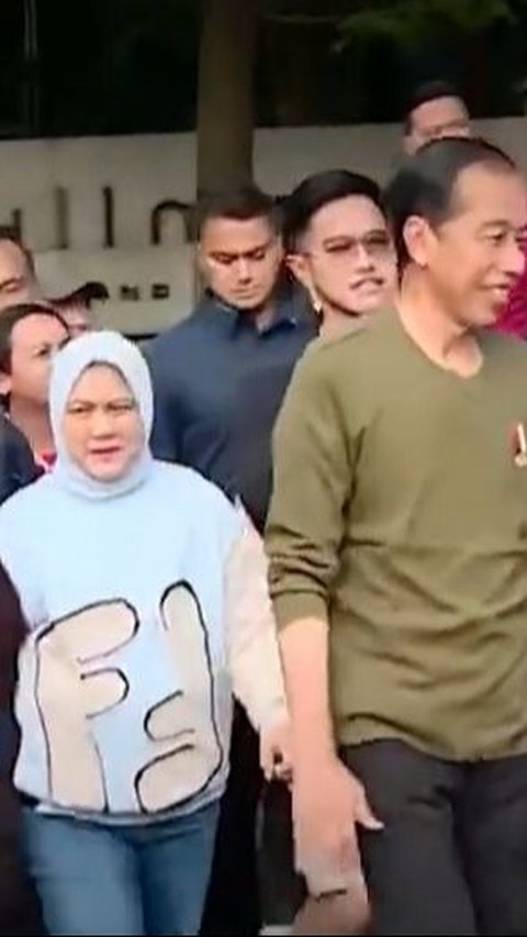 VIDEO: Iriana Jokowi Olahraga Bersama Suami Berbaju Warna Khas Prabowo Gibran