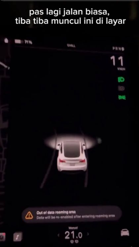 Viral Pemilik Mobil Tes Sensor Pendeteksi Tesla di Areal Makam, Gambar yang Terekam Bikin Keheranan