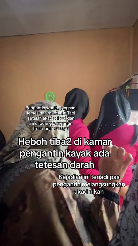 Heboh Video Kamar Pengantin Mengeluarkan Tetesan Seperti Darah