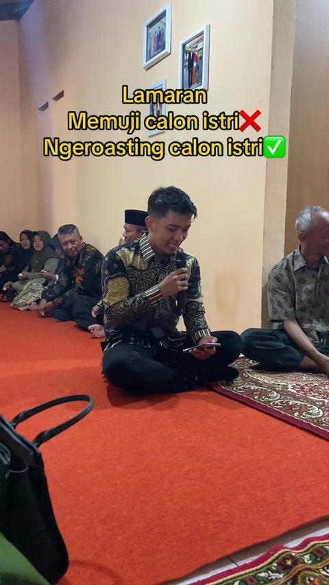 Bukan Dipuji, Pemuda Ini Malah Roasting Calon Istri di Depan Keluarga