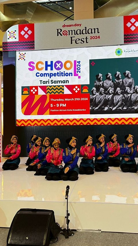 Penuh Semangat, Sejumlah SMA/Sederajat Meriahkan Kompetisi Tari Saman di Dream Day Ramadan Fest 2024
