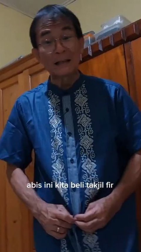 Hilarious! Non-Muslim Man Who Loves Buying Muslim Clothes and Participates in Takjil War, Wearing Baju Koko Said to Resemble Habib