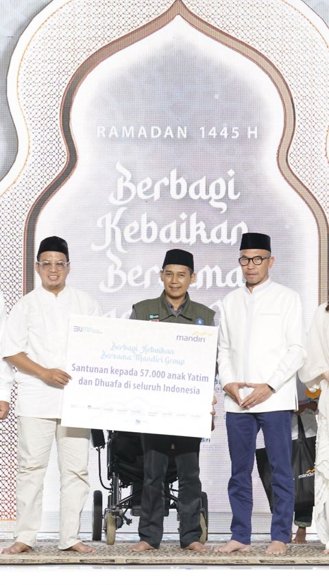 Mandiri Group Provides Assistance to 57 Thousand Orphans and the Needy During Ramadan