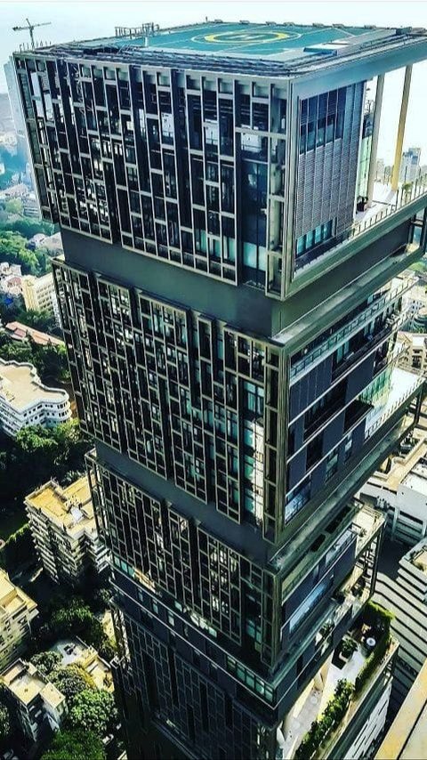 Potret Rumah Mewah Orang Terkaya di Asia Mukesh Ambani, Punya Ruangan Khusus Salju dan Fasilitas Helipad