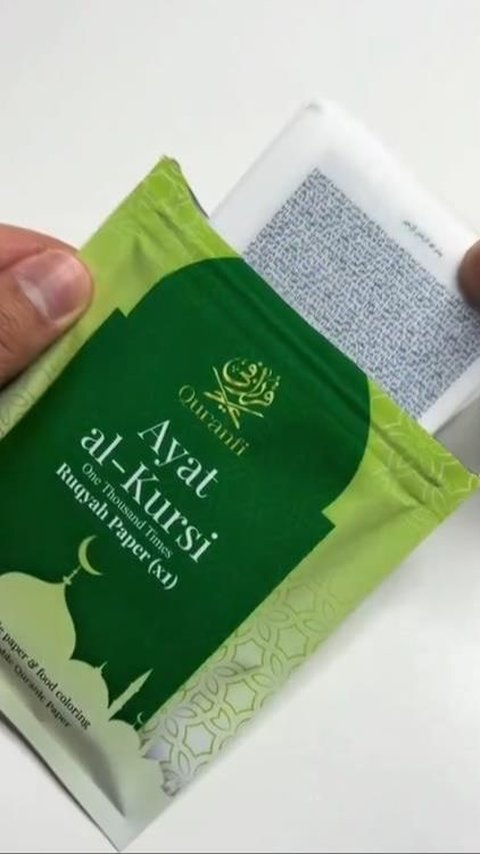 Viral Ayat Kursi Sachet, Claimed to be Used for Self-Ruqyah, Netizens: 'Is it considered polytheism?'